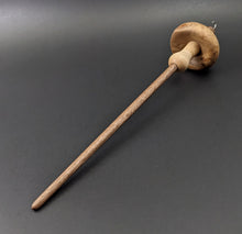 Load image into Gallery viewer, Mushroom drop spindle in maple burl and walnut
