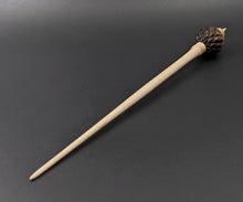 Load image into Gallery viewer, Dragon egg bead spindle in cocobolo and curly maple