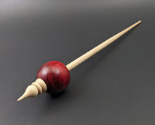 Load image into Gallery viewer, Bead spindle in hand dyed maple and curly maple