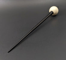 Load image into Gallery viewer, Bead spindle in holly and ebonized walnut