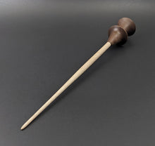 Load image into Gallery viewer, Witch spindle in walnut and curly maple