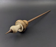 Load image into Gallery viewer, Mushroom support spindle in spalted maple, holly, and walnut
