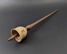 Load image into Gallery viewer, Bell support spindle in elm burl and walnut