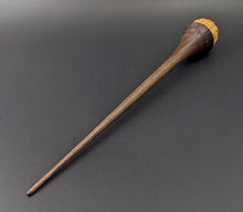 Load image into Gallery viewer, Pumpkin wee folk spindle in osage orange and walnut