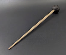 Load image into Gallery viewer, Sheep support spindle in African blackwood and curly maple