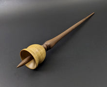 Load image into Gallery viewer, Bell support spindle in yellowheart and walnut