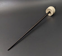 Load image into Gallery viewer, Cauldron spindle in holly and hand dyed walnut