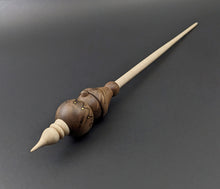 Load image into Gallery viewer, Santa's little helper spindle in walnut and curly maple