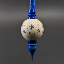 Load image into Gallery viewer, Bead spindle in holly and hand dyed curly maple