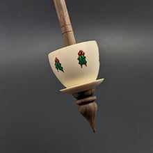 Load image into Gallery viewer, Teacup spindle in holly and walnut