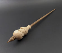 Load image into Gallery viewer, Santa's little helper spindle in maple and walnut