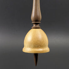 Load image into Gallery viewer, Bell support spindle in yellowheart and walnut