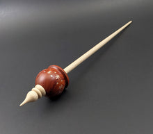 Load image into Gallery viewer, Cauldron spindle in redheart and curly maple