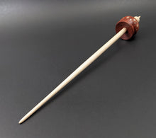 Load image into Gallery viewer, Cauldron spindle in redheart and curly maple