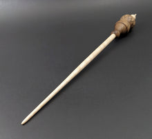 Load image into Gallery viewer, Santa's little helper spindle in walnut and curly maple