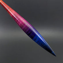 Load image into Gallery viewer, Phang spindle in hand dyed curly maple