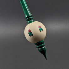 Load image into Gallery viewer, Bead spindle in holly and hand dyed curly maple