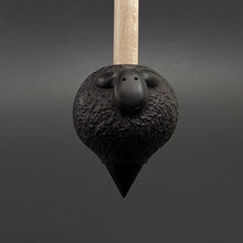 Load image into Gallery viewer, Sheep support spindle in African blackwood and curly maple