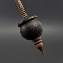 Load image into Gallery viewer, Cauldron spindle in bog oak and walnut