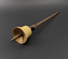 Load image into Gallery viewer, Bell support spindle in yellowheart and walnut