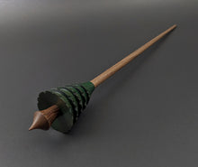 Load image into Gallery viewer, Pine tree spindle in hand dyed walnut and walnut