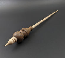 Load image into Gallery viewer, Santa&#39;s little helper spindle in walnut and curly maple