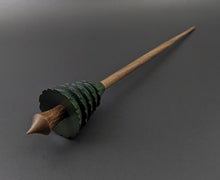 Load image into Gallery viewer, Pine tree spindle in hand dyed walnut and walnut