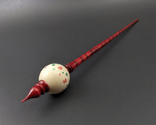 Load image into Gallery viewer, Bead spindle in holly and hand dyed curly maple