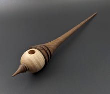 Load image into Gallery viewer, Birdhouse spindle in curly maple and walnut (<font color="red"<b>RESERVED</b></font> for Laura)