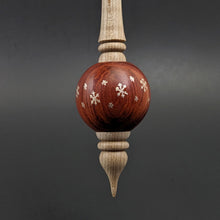 Load image into Gallery viewer, Bead spindle in redheart and curly maple
