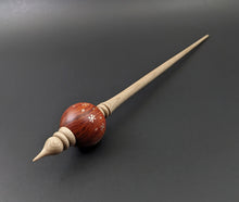 Load image into Gallery viewer, Bead spindle in redheart and curly maple