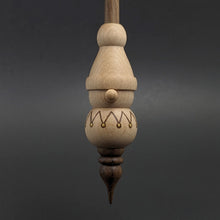 Load image into Gallery viewer, Santa's little helper spindle in maple and walnut