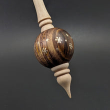 Load image into Gallery viewer, Bead spindle in cocobolo and curly maple
