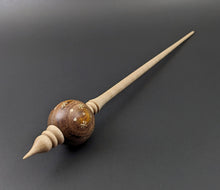 Load image into Gallery viewer, Bead spindle in cocobolo and curly maple