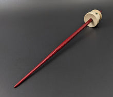 Load image into Gallery viewer, Teacup spindle in holly and hand dyed curly maple