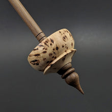 Load image into Gallery viewer, Tibetan style spindle in elm burl and walnut