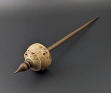 Load image into Gallery viewer, Tibetan style spindle in elm burl and walnut