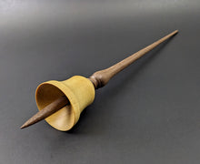 Load image into Gallery viewer, Bell support spindle in yellowheart and walnut