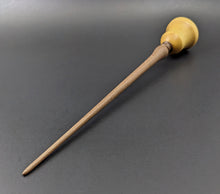 Load image into Gallery viewer, Bell support spindle in yellowheart and walnut