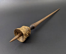 Load image into Gallery viewer, Bell support spindle in spalted hackberry and walnut