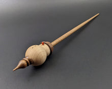 Load image into Gallery viewer, Snowman support spindle in curly maple and walnut