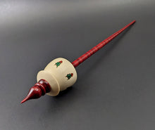 Load image into Gallery viewer, Teacup spindle in holly and hand dyed curly maple