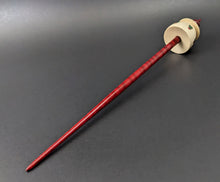 Load image into Gallery viewer, Teacup spindle in holly and hand dyed curly maple