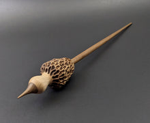 Load image into Gallery viewer, Morel mushroom support spindle in maple and walnut