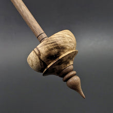 Load image into Gallery viewer, Tibetan style spindle in spalted maple and walnut