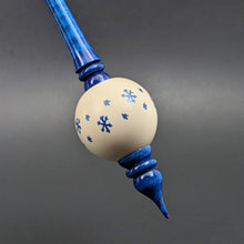 Load image into Gallery viewer, Bead spindle in holly and hand dyed curly maple
