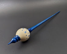 Load image into Gallery viewer, Bead spindle in holly and hand dyed curly maple