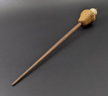 Load image into Gallery viewer, Mushroom support spindle in canarywood, holly, and walnut
