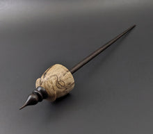 Load image into Gallery viewer, Teacup spindle in spalted maple and ebonized walnut