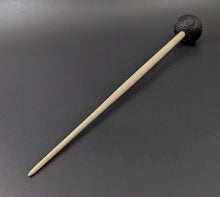 Load image into Gallery viewer, Sheep support spindle in African blackwood and curly maple
